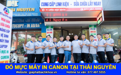 Đổ mực máy in canon tại Thái Nguyên