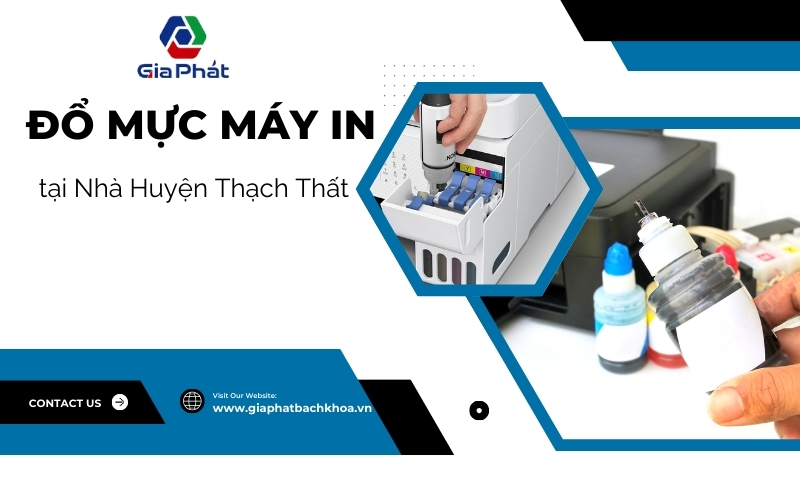 Đổ mực máy in tại nhà huyện thach that