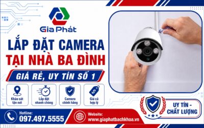 Banner lắp đặt camera tại nhà Ba Đình