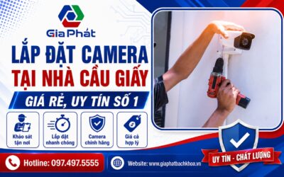 Banner lắp đặt camera tại nhà Cầu Giấy
