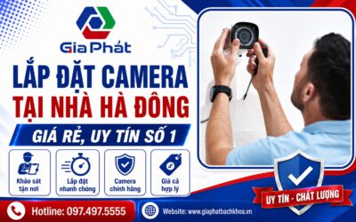 Banner lắp đặt camera tại nhà Hà Đông