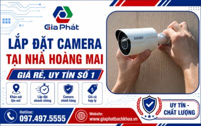 Banner lắp đặt camera tại nhà Hoàng Mai