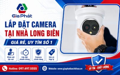 Banner lắp đặt camera tại nhà Long Biên
