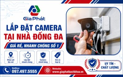 Banner lắp đặt máy in tại nhà Đống Đa