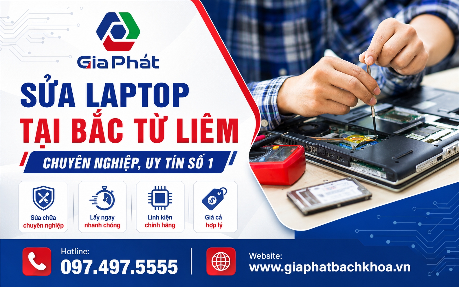 Banner sửa laptop tại Bắc Từ Liêm