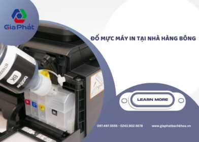Đổ mực máy in tại nhà Hàng Bông