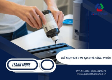 Đổ mực máy in tại nhà Vĩnh Phúc