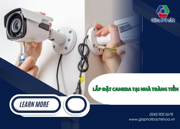 Lắp đặt camera tại nhà Tràng Tiền (2)