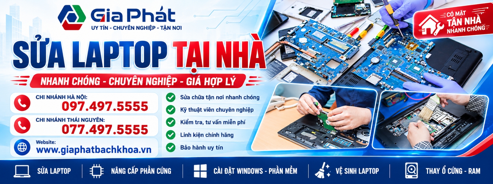 Banner sửa laptop tại nhà